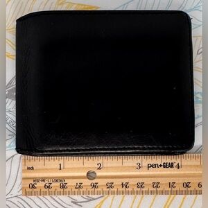 Polo Ralph Lauren Black Calfskin Leather Wallet
